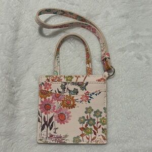 Ted Baker London Pink Floral Mini Crossbody Card Holder